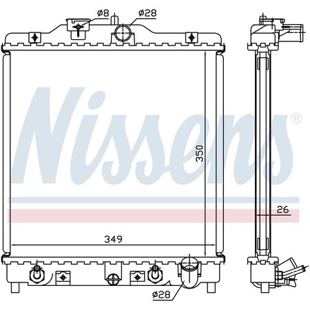 NISSEN Nissens Radiator, 633081 633081